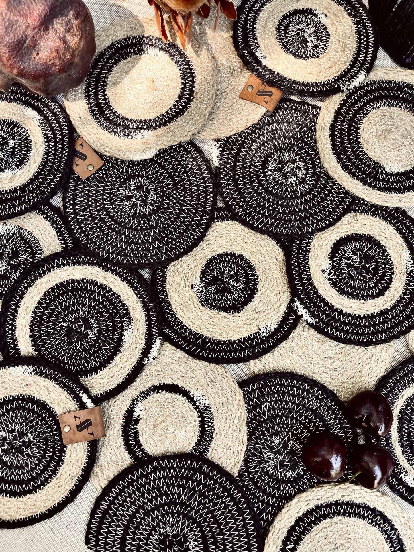 Posavasos Ghana Negro Rallado