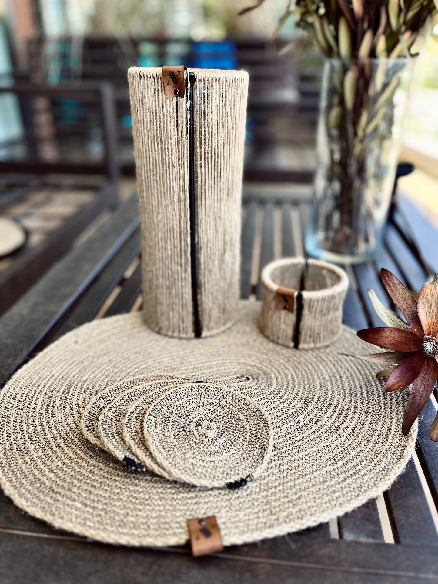 Kit de Mesa Alondra Ovalado Natural