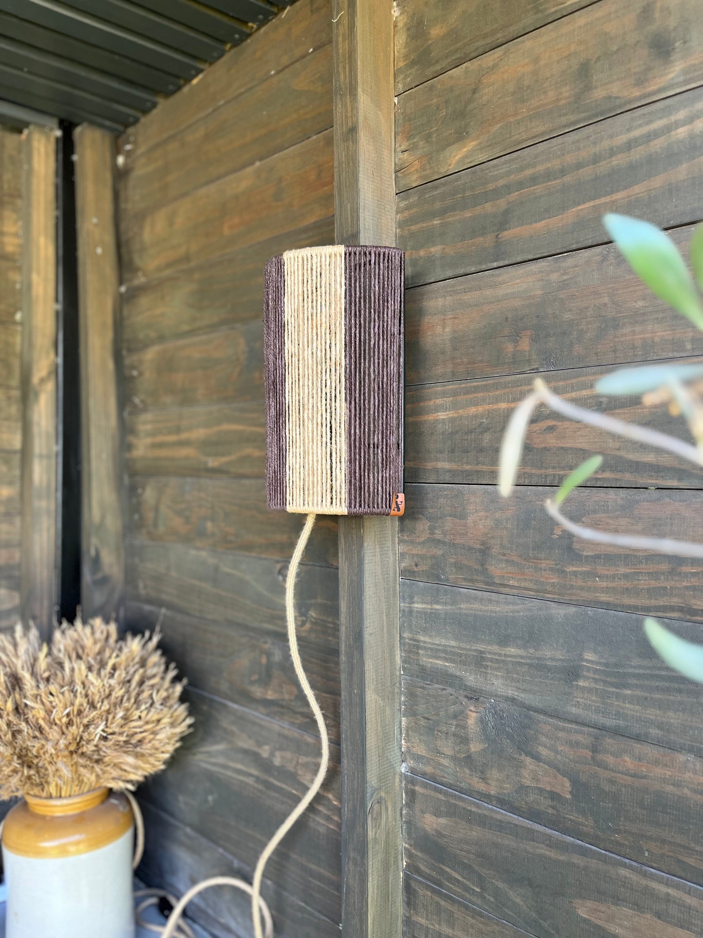 Lámpara Aplique Gadir Yute-Chocolate