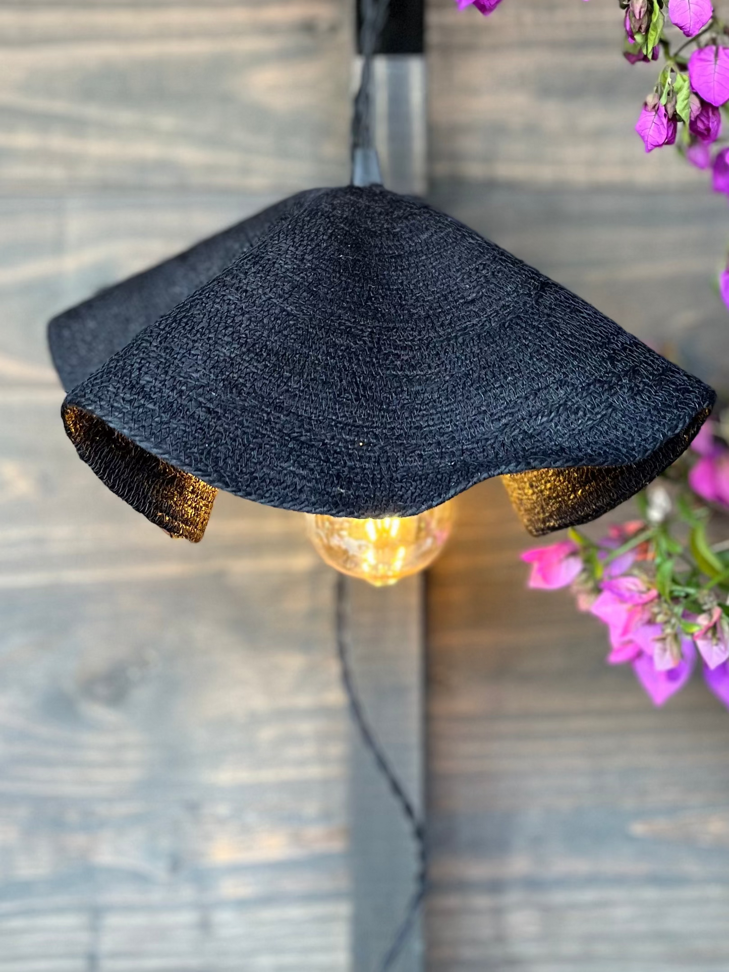 Lámpara Aplique Kenia Negra