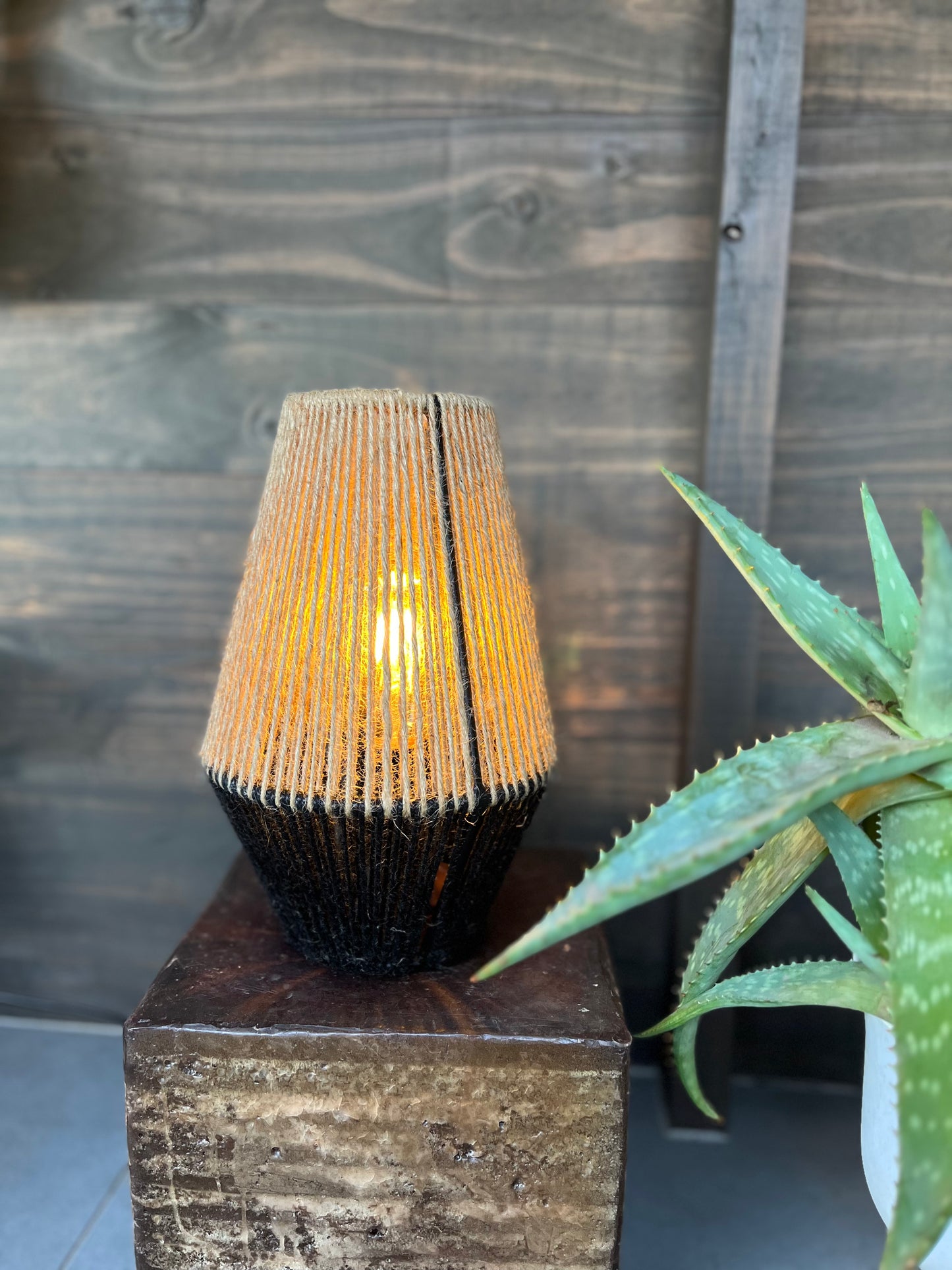 Lámpara de mesa Osaka Bicolor Yute