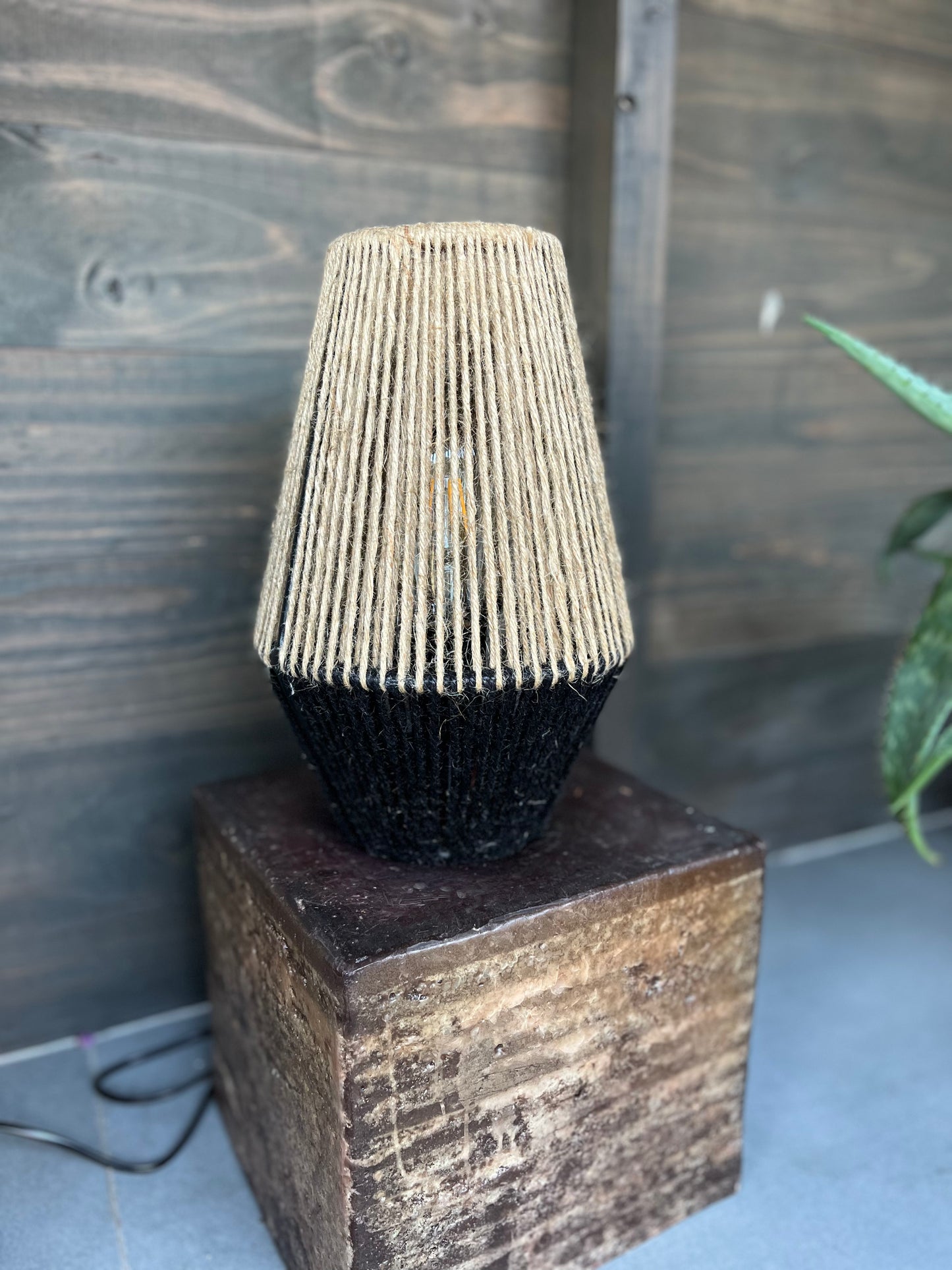 Lámpara de mesa Osaka Bicolor Yute