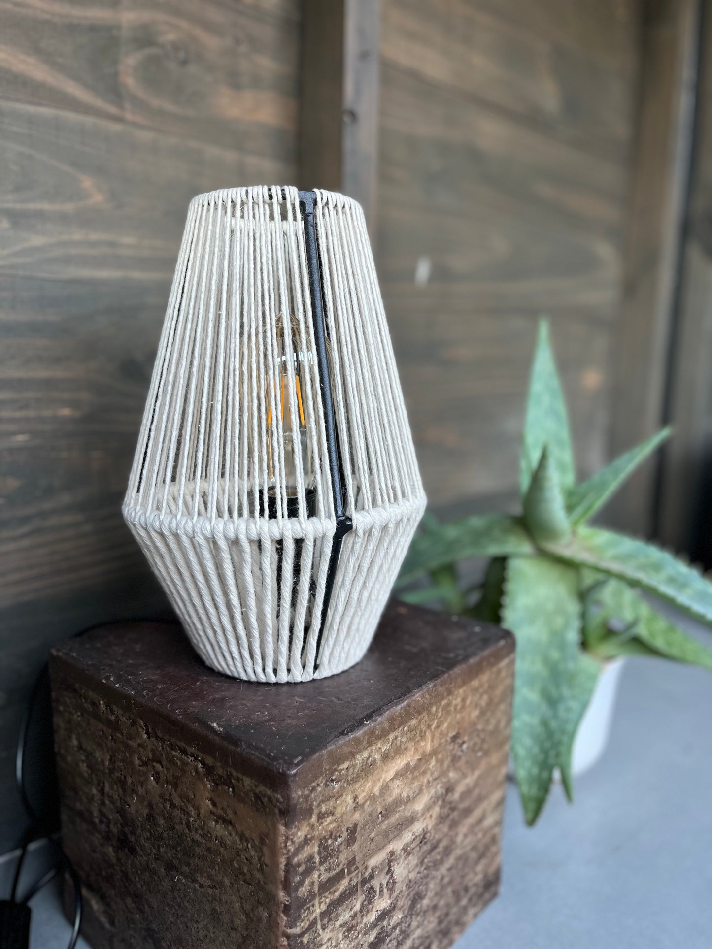 Lámpara de mesa Osaka Blanca