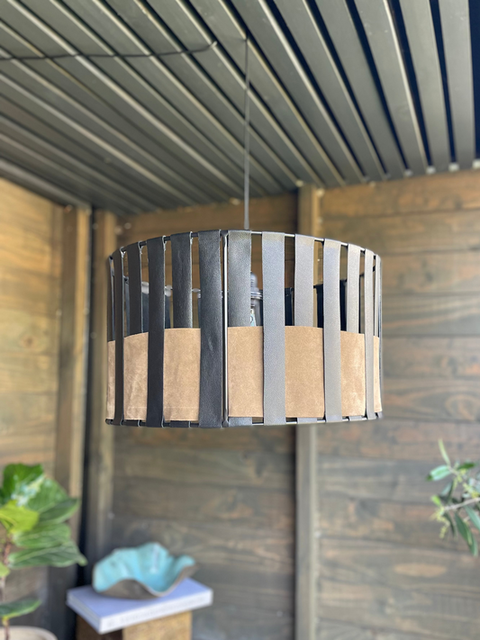 Lámpara colgante Mulay Negra-Taupe