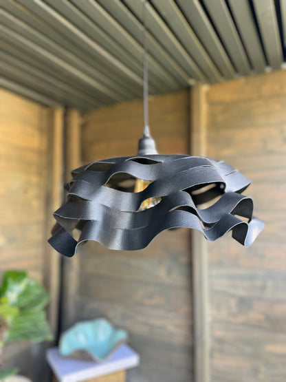 Lámpara colgante Nuuk Negra