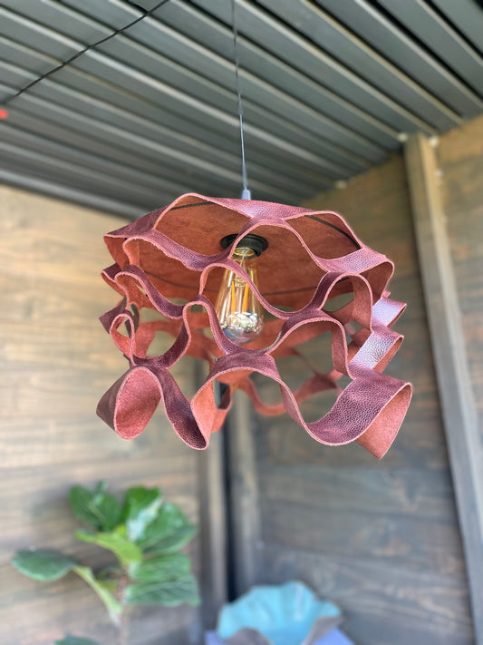 Lámpara colgante Nuuk Burdeo