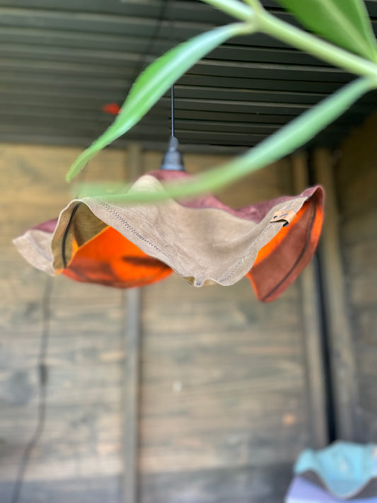 Lámpara colgante Malmo Burdeo-Taupe