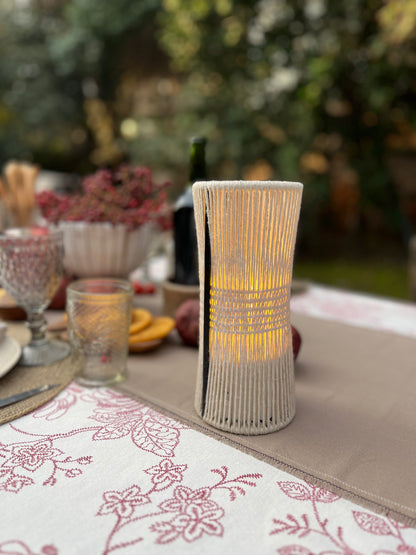 lámpara de mesa Inalámbrica Beira Blanco Telar