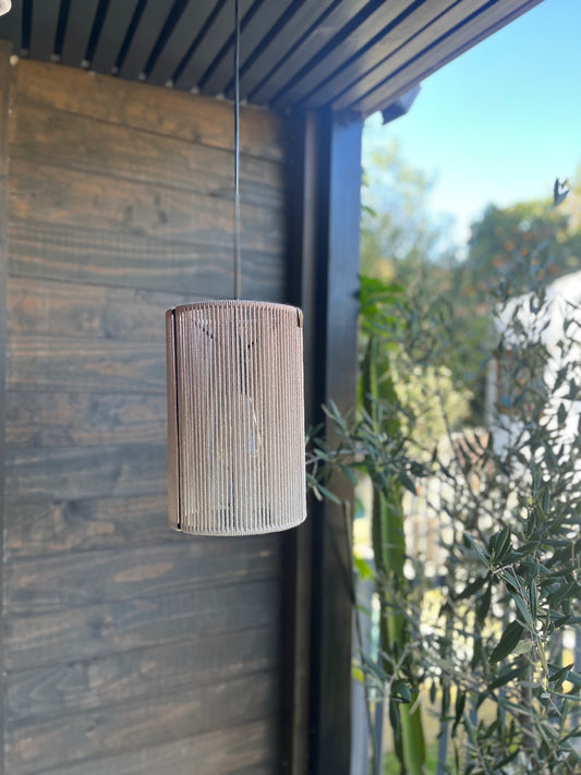 Lámpara colgante Bornos Teñida Café