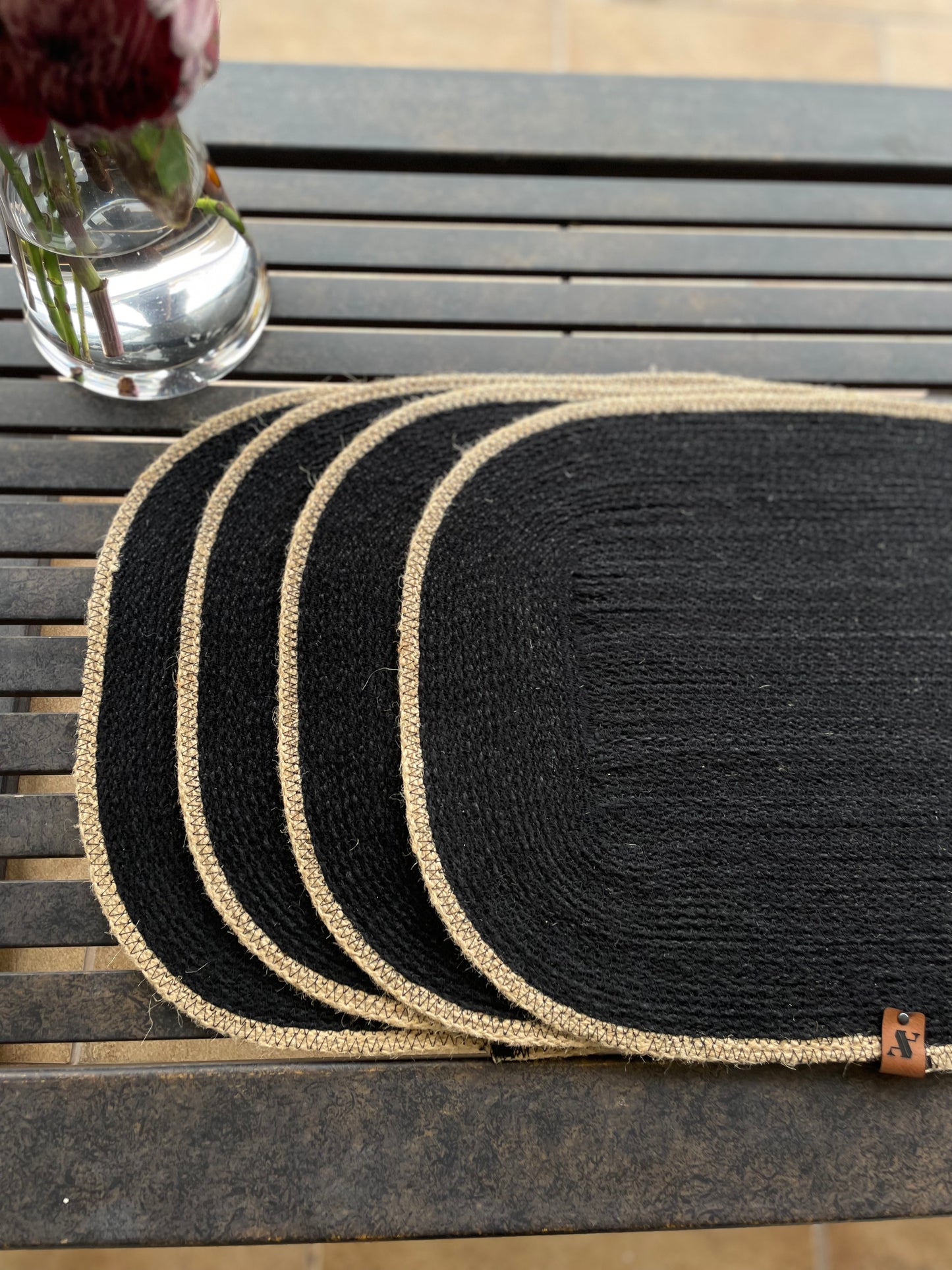 Individuales Rectangular Simba Negro