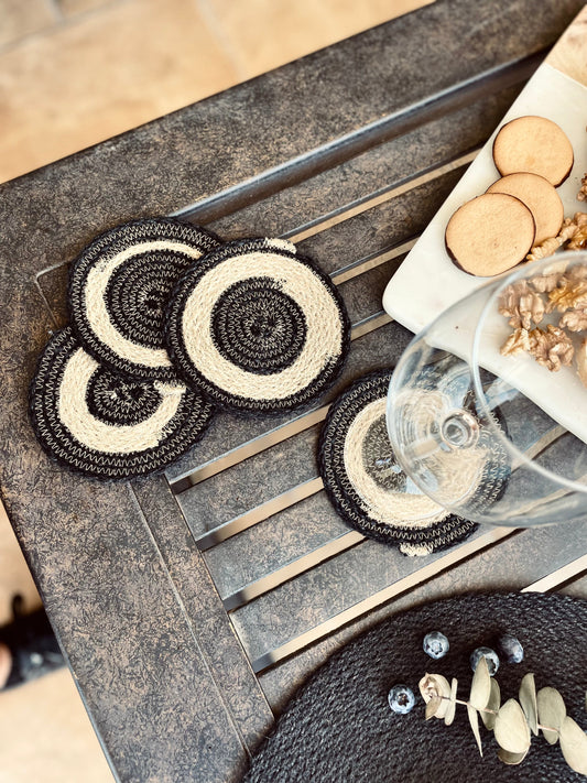 Posavasos Ghana Negro Rallado