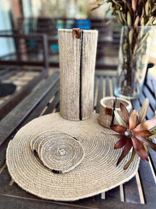 Kit  de Mesa Alondra Redondo Natural