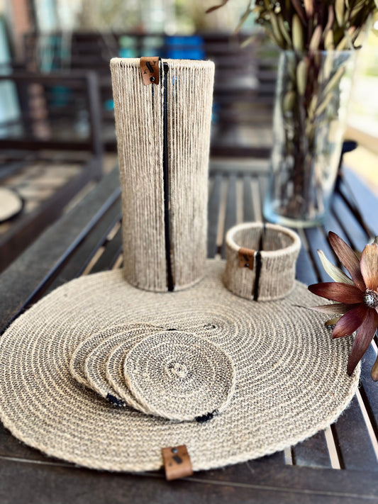 Kit de Mesa Alondra Ovalado Natural