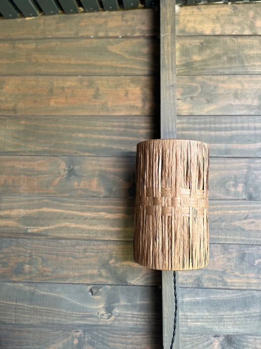 Lámpara Aplique Gadir Telar café