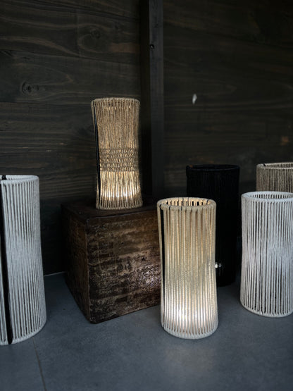 lámpara de mesa Inalámbrica Beira Blanco Telar