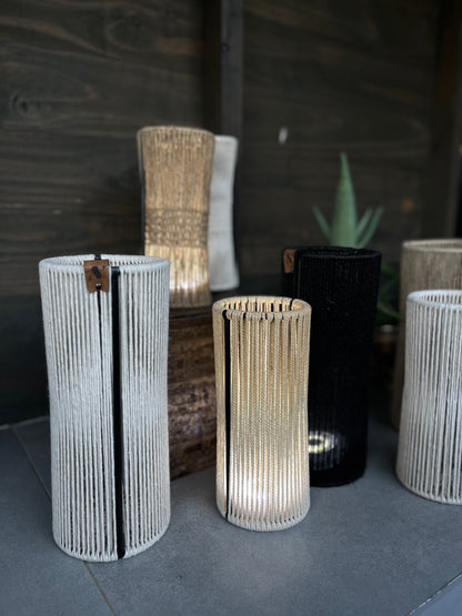 lámpara de mesa Inalámbrica Beira Natural Telar