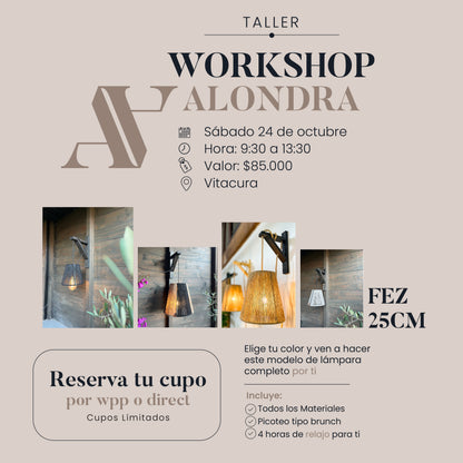 Taller 24 Octubre Lámpara Fez