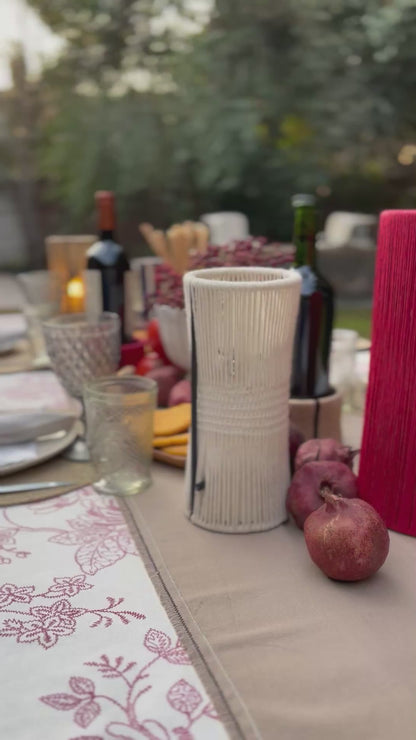 lámpara de mesa Inalámbrica Beira Blanco Telar